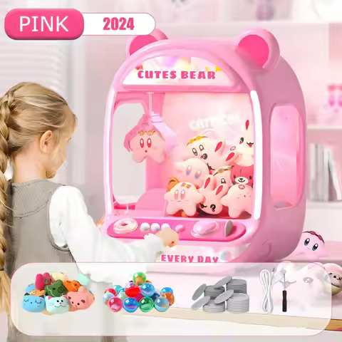 Claw Game Machine,Unicorns Claw Machine for Kids,Mini Vending Machine with LED&Music,Rechargable Cla