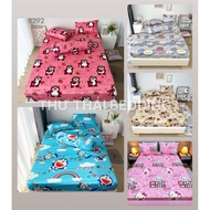 Sheet set 1M to 1M8x2M mattress from 3-30cm cold elastic 4 Piece BABY THERE -LABUBU size 1M-1M8x2M m