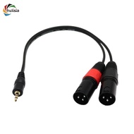 chulisia 1Ft 1/8'' 3.5mm Stereo Male Plug TRS Audio to