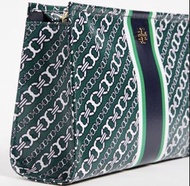 Tory Burch Gemini Link Triangle Cosmetic Case