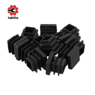 12 Pcs 15mm x 15mm Plastic Square Caps Tube Pipe Inserts End Blanking