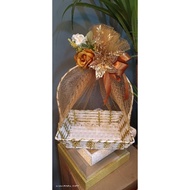 Bakul Buah Hantaran Kahwin Siap Gubah