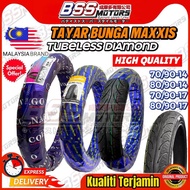 Tayar Motor Bunga Diamond Maxxis 3D MURAH Tyre Tubeless 14 17 70/90 80/90 Mix Brand LC135 Y15 EX5 KR
