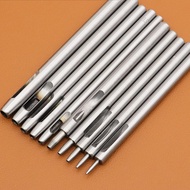 [mcfsnzwtxz1bw] Hollow Punch for Leather Crafting Metal Punchers Lightweight Cutting Mat 10 Sizes DI