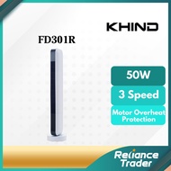 Khind 50W 3 Speed Tower Fan With Timer FD301R