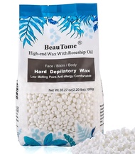 BeauTome แว๊กซ์ เม็ดแว็กซ์กำจัดขน Hard wax Beans แว็กซ์ร้อน กำจัดขน ฟรีไม้ปาดแว็กซ์