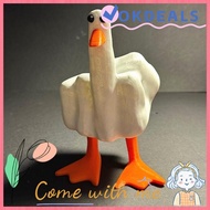 OKDEALS Resin Duck Figurine, Duck You Craft Middle Finger Duck Statue, Housewarming Gift Ornament Sc