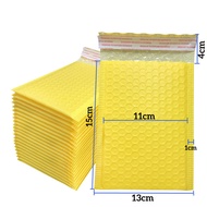 50Pcs/Lot Yellow Bubble Mailer Bubble Padded Mailing Envelopes Mailer Poly for Packaging Self Seal S