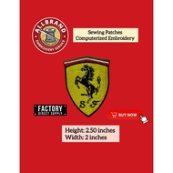 F1/Ferrari/Car Racing Sewing Patches Computerized Embroidery