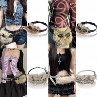 2025 Retro Y2k Belt Fashion Plush Woman Belt