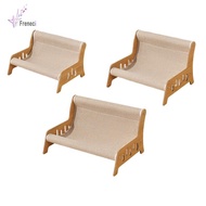 [Freneci] Cat Sisal Lounge Chair Cat Sofa Chair Wood Pet Furniture Scratcher Elevated Cat