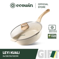 Ecowin Non Stick Pan Wok Medical Stone Fry Pan PFOA & PTFE Free Suitable For All Stoves Cooking pan