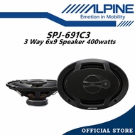 Alpine 3 Way Car Speakers 6x9 Spk (400W/6 x 9") SPJ-691C3