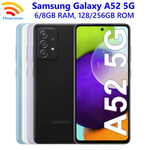 Samsung Galaxy A52 5G A526U1 A5260 A526B 128/256GB ROM 6/8GB RAM 6.5" Snapdragon Octa Core NFC Origi