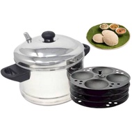 [Ready Stock] SIGNATURE Non Stick 16 Idly Pot 4 Idly Plate Induction And Gas Stove Compatible Steame