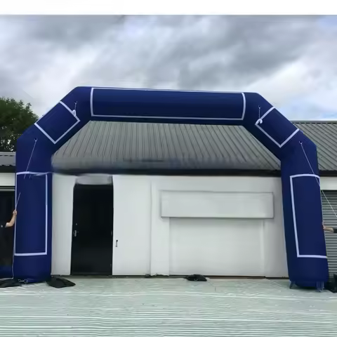 Giant Inflatable Start Finish Line Arch With Stickers Inflatable Running Gate Balloon For Outdoor Ma