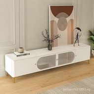 （Ready stock）TV Cabinet European Floor White TV Cabinet Console Living Room Coffee Table Storage Cabinet (JA)
