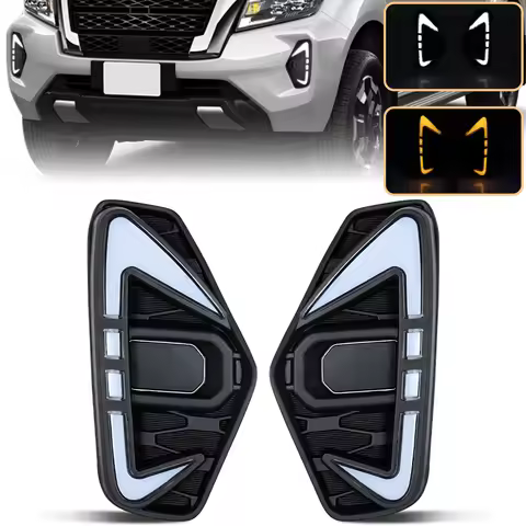 For Nissan Navara/Frontier/NP300 2020-ON LED Daytime Running Light Start up Animation Amber Turn Sig