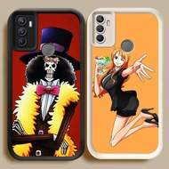 BI39 One Piece Anime Casing for Realme 7i OPPO A53 C17 A53S A33 White Black