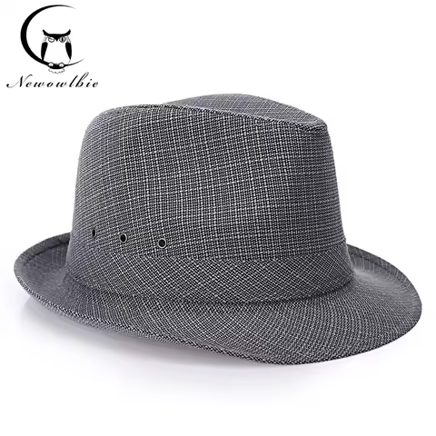 England Retro Top Jazz Hats for Men 4 Size 57 58 59 60CM Straw hat New Fashion Women Men Sunhat Gent