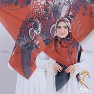 Square Hijab with Syar'i Motif 130x130 Voal Sublime Premium Bank- 1B Anaya -11 Printed Hijab