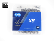 โซ่จักรยาน KMC รุ่น X8 8 Speed. (Silver/Gray)/ 1 กล่อง