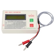RKEE New ESR Capacitor Tester Test In Circuit Capacitance Meter With Test Leads Clip Battery LCD Dis