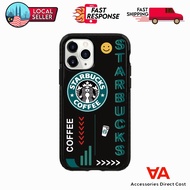 Star Bucks 3 (Black Neon) Phone Case Case IP 6 7 8 Plus Xs Max XR 11 Pro 12 Pro Max Casing Cover Neo
