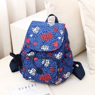 Kipling กระเป๋าสะพายหลัง K กระเป๋าสะพายไหล่คู่กระเป๋าเป้สะพายหลังน้ำหนักเบาสำหรับผู้หญิงสุทธิสีแดงฤด