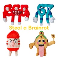 Game Steal a Brainrot Merchandise Doll Cute No. 9 House 67 Blue Doll Plush Toy