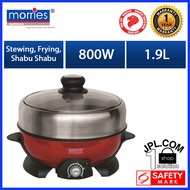 MORRIES 2 IN 1 Multi-cooker 1.9L MS-88MC ( Steamboat , Hotpot,  Non Stick Grill Plate)