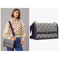 Tory Burch T MONOGRAM JACQUARD SHOULDER BAG