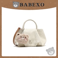 Large Capacity Bag Female 2025 Messenger Bag Korean Version Portable Pleated Cloud Bag Cloud Bag Des