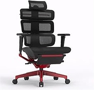 Ergonomic Office Chair Luxury Boss Chair Breathable Mesh Executive Chairs with 3D Armrests and Lumbar Support, Sedentary Comfort Computer Desk Chair for Work Home */1616 (Color : Red, Size : Yes)