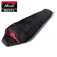 NANGA ナンガ 別注 AURORA LIGHT オーロラライト 600DX BLK(ブラック) 裏RED(レッド) レギュラー マミー型 Comfort-4度 Limit-11度 シュラフ 寝袋 760FP