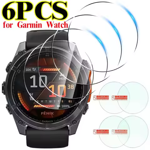 Screen Protector for Garmin Fenix 8 7 6 5 X S Pro Sapphire Tempered Glass Protective Film for Fenix 