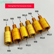 JYHOUSE Net Head Adapter 10mm to 8mm Fishing Accessories Fishing Landing Net Thread Adaptor M8/M10/M