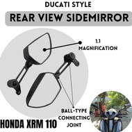 Motorcycle Side Mirror for HONDA XRM 110| Ducati Style Rear Side Mirror