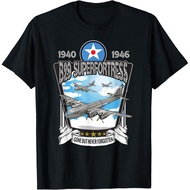Men's cotton T-shirt World War 2 American Aircraft WWII B-29 Superfortress T-Shirt