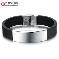 Men's Bracelet Z.MO Titanium Steel House Unisex Silicone Stainless Can Additional Purchase Lettering