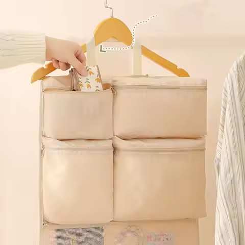 6 in 1/8 in 1 Travel Luggage Bag Multi Pockets Large Capacity Trip Handbag Hanging Moisture-proof Lu