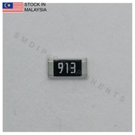 10PCS Taiwan-Grade 91k ±5%, 1206 SMD Resistor (913)