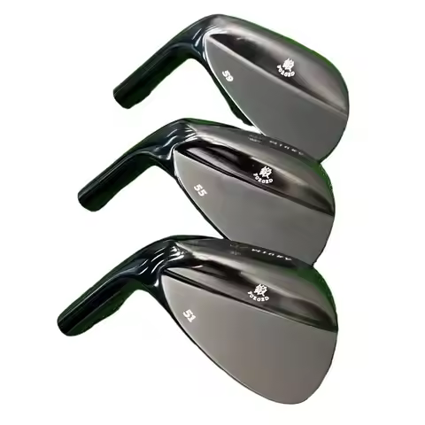 Left Hand 51 55 59 Degree Forged Golf Club Wedge Set With Steel Shaft And Grip
