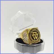 ✻♔ ❆ ♣ Tau Gamma Phi Stainless Steel Ring TGP Triskelion Sigma
