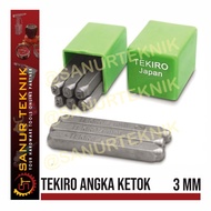 Tekiro Number Punch / Knock Number / Knock Number 3mm 3 mm
