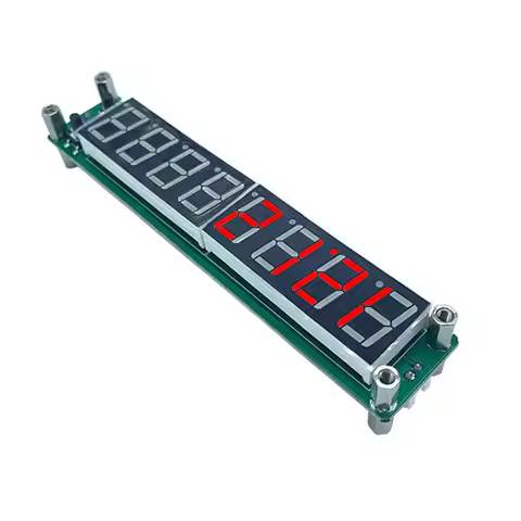 PLJ-8LED-R Digital Cymometer Meter Tester 0.1MHZ-2.4GHz Digital RF Frequency Meter 8-Bit Display DC 