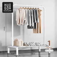 Hugo Medan Stand Hanger Gantungan Baju Berdiri Besi Gawangan Rak Pakaian Kokoh Minimalis