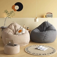 (Ready Stock) Bean Bag sofa M L XL Lazy Cozy Sofa Chair Sofa Bean Bag with Fillings Bean Bag FullSet