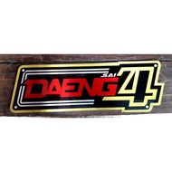 Daeng SAI4 Emblem anti-Fade Plate Material