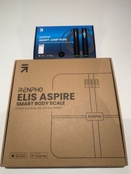 Premium 智能體脂磅 (Wi-Fi 版) & RENPHO智能跳繩（附無繩訓練球)